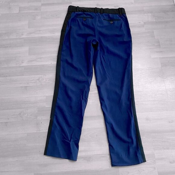 Diane Von Furstenberg Blue Wool Pants Size 4 - Picture 7 of 8